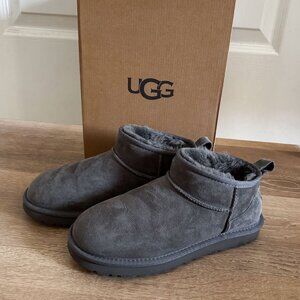 UGG Women's Classic Ultra Mini Boots in Gray